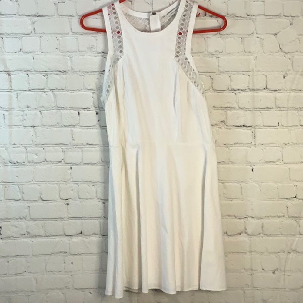 American eagle white zip up mini dress size‎ 6
